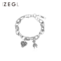 ZEGL thick chain sweet cool strawberry bear bracelet female ins niche design hip-hop trend personality hand jewelry accessories