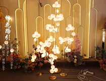 2021 new wedding glowing props Cotton Road lantern stage window decoration Happy Tree hotel wedding ornaments