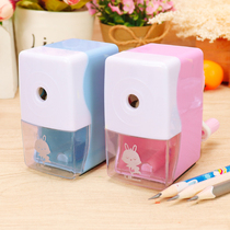 Pencil sharpener Hand roll pen device Daughter child automatic pencil primary school student hand cartoon shake pencil sharpener knife