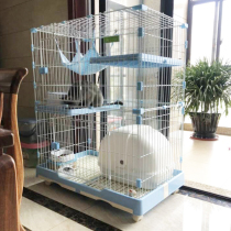 Cat cage Home villa Cat cage Large free space Indoor cat house with toilet Cat house Double-layer three-layer