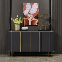 Light luxury entrance cabinet Marble American dining side cabinet Household living room wall storage cabinet Italian simple shoe cabinet side cabinet