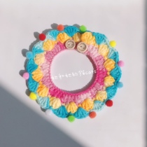 She and her cat cats cute rainbow pet cat dog collar handmade bib photo accessories