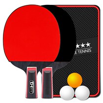 2-pack table tennis racket double shot finished pair shot Beginner set Childrens student shot ppq