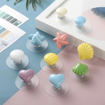 Door cabinet door Bedroom bathroom pull-ring handle punching handlebar Ceramic Window door Sliding Door adhesive post Drawers Free