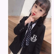 Childrens Suit Girl Jacket 2021 Spring and Autumn New Korean version of Zhongdang Children Girl Fashion Loose Suit Tide