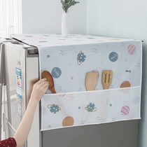 Refrigerator top cover cloth dust cover tumble washing machine hood single open double door closed bag type anti-dust and dust-proof