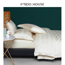 MIDO HOUSE inscription all high-end European style 140 long suede cotton color weave jacquard four sets jewel glacier