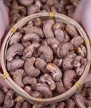 Charcoal roasted large cashew nuts bulk