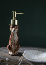 MUSe Garden leopard and leopard call you wash hand hand hand painted ceramic leopard hand sanitizer bath liquid bottle
