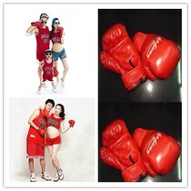 Photo studio pregnant woman second child photo costume photography photo uniform big belly mommy sports art photo parent-child uniform family portrait
