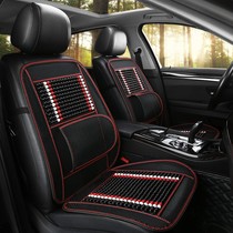 2021 Summer new bamboo wood beads Single-seat small square cushion Summer Universal