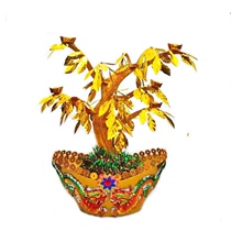 Mid-Autumn Festival worshiping origami Tower DlY material wealth tree hand-decorated apple tree Chaoshan moon money tree