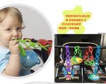 Baby pacifier Baby bottle anti-drop chain Food grade silicone can be gnawed and sterilized at high temperature