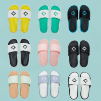 Prospective sports slippers for men and women Velcro sandals basketball outside wear sandals black and white tide casual sandals size
