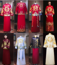Rent autumn and winter Chinese groom dress red show he dress men Tang costume Zhongshan suit mens new Zhongshan suit