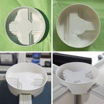 Flower stand cross T-shaped desk card holder plant tray water tray partition special card station plastic receptacle