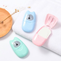 Travel portable soap paper Outdoor disposable soap sheet Mini hand soap sheet paper box 50 pieces