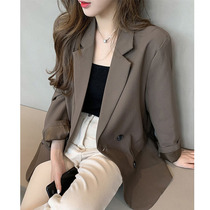 Advanced senses minor suit jacket female spring autumn 2022 new Inn Wind Fashion Hong Kong Taste West Suit Blouse