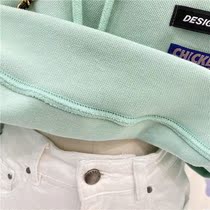 Spring and Autumn 2021 new cotton boys and girls Joker simple loose long sleeve hooded clothes