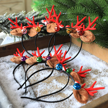 Senteo Christmas head buckle Adult children Suzuki companion Courtesy Event Props Christmas Decorations Red Christmas Hats