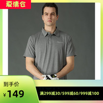 Marmot groundhog spring and summer sports outdoor moisture wicking quick-drying mens short-sleeved T-shirt Polo shirt