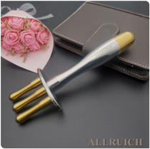 ALLRUICH magnetic fork magnetic acupoint meridian massage Rod acid Rod beauty magnetic therapy titanium gold magnetic two trigeminal