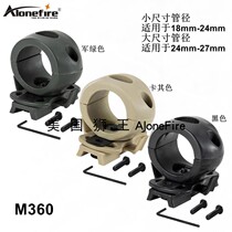 Helmet side rail fixture strong light flashlight fixed bracket angle rotation adjustable riding accessories M360
