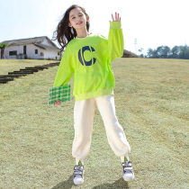 Girls thin jacket of clothing spring and autumn 2022 new CUHK child Yangqi Childrens trendy spring girls spring clothing blouses