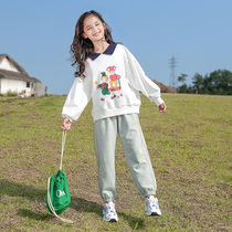 2022 New Spring Clothing Sweatpants Suit Girls Casual Two Sets Loose Children Spring Fashion Great Children