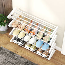 Z-type simple multilayer small number of small number of shoe racks Home Dormitory Shoes Cabinet stainless steel containing shelf Multi-functional shelf