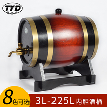  Wooden oak barrel Wine barrel Wooden barrel Wine barrel Wine barrel Decorative red wine barrel Beer barrel Household 