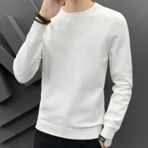 Rich bird 2021 spring new mens round neck sweater Korean slim low collar trend handsome long-sleeved base shirt