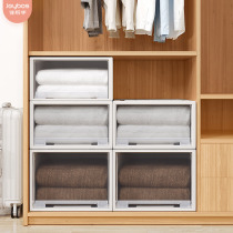  Good helper drawer storage box wardrobe plastic toy clothes transparent finishing box Large storage box storage home