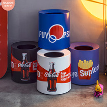 Good helper trash can household light luxury Net red living room bedroom dormitory large toilet toilet Nordic ins Wind