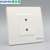 86 type dual-hole headphone audio socket panel 2 3 5mm solder-free network headphone module dual audio socket