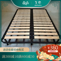 Ribs frame Solid wood strip hard bed board 1 5 bed frame Simple modern economic support frame 1 8 meters keel frame double