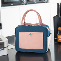 Large capacity lunch box insulation bag handbag lunch bag Aluminum foil thickened warm office workers with rice lunch bag