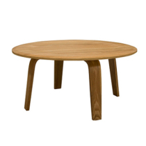Designer Jean Yims Living room Water curly wood Café Guest Tea Table Couch Tatami RIGHT ROUND SOLID WOOD TABLE