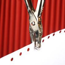 Del stationery punch file binding manual diy round hole single hole Mini paper punching pliers punching machine