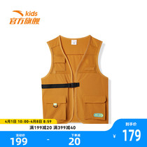 Start of the day) An installation of the childrens clothing 2022 new childrens jacket boys overalls for the Machia shirt outside the Machia men s