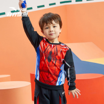 (Spider-Man) On foot in childrens necropolis 2021 winter clothing new mens baby Han version loose 100 hitch