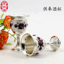 Thai Buddhist handicrafts for wine glass supplies gold and silver wine glasses upscale boutique wine glasses swing pieces