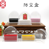 A piece of acrylic with cover storage box display stand base for Thai Buddhist furniture to cover gray dust cover ornaments