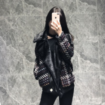 Autumn and winter 2021 New woolen coat women tweed fragrance short coat loose retro plaid woolen coat