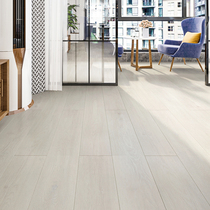 Gray oak Simple Nordic wood color wood floor 12mm laminate floor Light color environmental protection floor heating waterproof