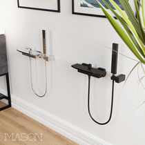 Full copper-in-wall type hot and cold water suit stand-alone bathtub special fit XF-93005