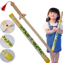 Hot sale tourist attractions bamboo sword toys bamboo Green Dragon Sword Blue Dragon Sword blue dragon bamboo sword bamboo crafts