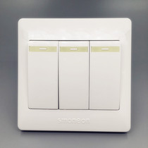 Huayi Matsumoto K5 0 Three-open single control switch triple three-position 3-open single-control switch panel concealed 86 type