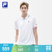 FILA ATHLETICS Official Man Short Sleeve 2022 Spring New Fashion Sport Tennis Polo