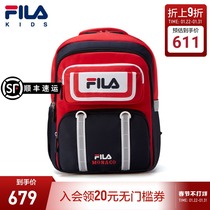 FILA KIDS FILA Children's Backpack Spring 2022 New Pupil Schoolbag 3D Ridge Backboard